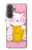 S3025 Pink Maneki Neko Lucky Cat Case For Samsung Galaxy A37