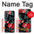 S3112 Rose Floral Pattern Black Case For Samsung Galaxy A37