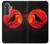 S3328 Crow Red Moon Case For Samsung Galaxy A37