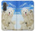 S3794 Arctic Polar Bear and Seal Paint Case For Samsung Galaxy A37