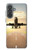 S3837 Airplane Take off Sunrise Case For Samsung Galaxy A37