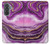 S3896 Purple Marble Gold Streaks Case For Samsung Galaxy A37