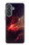 S3897 Red Nebula Space Case For Samsung Galaxy A37