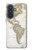 S0604 World Map Case For Samsung Galaxy A57