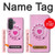 S2847 Pink Retro Rotary Phone Case For Samsung Galaxy A57
