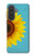 S3039 Vintage Sunflower Blue Case For Samsung Galaxy A57
