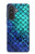 S3047 Green Mermaid Fish Scale Case For Samsung Galaxy A57