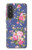 S3265 Vintage Flower Pattern Case For Samsung Galaxy A57