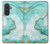 S3399 Green Marble Graphic Print Case For Samsung Galaxy A57