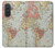 S3418 Vintage World Map Case For Samsung Galaxy A57