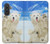 S3794 Arctic Polar Bear and Seal Paint Case For Samsung Galaxy A57