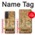 S3868 Aircraft Blueprint Old Paper Case For Samsung Galaxy A57