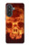 S3881 Fire Skull Case For Samsung Galaxy A57