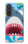 S3947 Shark Helicopter Cartoon Case For Samsung Galaxy A57