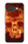 S3881 Fire Skull Case For Google Pixel 10a
