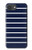 S2767 Navy White Striped Case For iPhone 17e