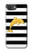 S2882 Black and White Striped Gold Dolphin Case For iPhone 17e