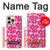 S4097 Pink Floral Seamless Pattern Design Case For iPhone 16 pro max