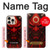 S4099 Mystic Red Demon Illustration Case For iPhone 16 pro max