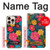 S4105 Vibrant Colorful Floral Pattern Case For iPhone 16 pro max
