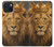 S4093 Royal Lion Portrait Artwork Case For iPhone 15