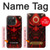 S4099 Mystic Red Demon Illustration Case For iPhone 15 Pro