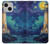 S4092 Moonlit Lighthouse Coastal Painting Case For iPhone 13 mini