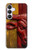 S4098 Span Bull Carved Artwork Case For Samsung Galaxy S25 FE