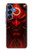 S4099 Mystic Red Demon Illustration Case For Samsung Galaxy S25