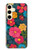 S4105 Vibrant Colorful Floral Pattern Case For Samsung Galaxy S24