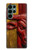 S4098 Span Bull Carved Artwork Case For Samsung Galaxy S22 Ultra
