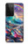 S4084 Rainbow Ocean Wave Fantasy Case For Samsung Galaxy S21 Ultra 5G