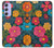 S4105 Vibrant Colorful Floral Pattern Case For Samsung Galaxy A54 5G