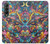 S4085 Cosmic Spaceship Psychedelic Art Case For Samsung Galaxy Z Fold 3 5G