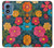 S4105 Vibrant Colorful Floral Pattern Case For Motorola Moto G Play 4G (2024)