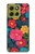 S4105 Vibrant Colorful Floral Pattern Case For Motorola Moto G86
