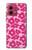 S4097 Pink Floral Seamless Pattern Design Case For Motorola Moto G84