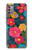 S4105 Vibrant Colorful Floral Pattern Case For Motorola Moto G30, G20, G10