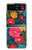 S4105 Vibrant Colorful Floral Pattern Case For Motorola Razr 40