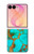 S2688 Aqua Copper Turquoise Gemstone Graphic Case For Samsung Galaxy Z Flip 8