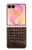 S2850 Brown Skin Alligator Graphic Printed Case For Samsung Galaxy Z Flip 8