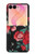 S3112 Rose Floral Pattern Black Case For Samsung Galaxy Z Flip 8