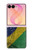 S3297 Brazil Flag Vintage Football Graphic Case For Samsung Galaxy Z Flip 8