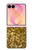 S3388 Gold Glitter Graphic Print Case For Samsung Galaxy Z Flip 8