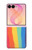 S3799 Cute Vertical Watercolor Rainbow Case For Samsung Galaxy Z Flip 8