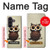 S0360 Coffee Owl Case For Samsung Galaxy Z Fold 8 Ultra
