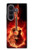 S0415 Fire Guitar Burn Case For Samsung Galaxy Z Fold 8 Ultra