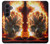 S0863 Hell Fire Skull Case For Samsung Galaxy Z Fold 8 Ultra