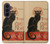 S2739 Chat Noir Black Cat Vintage Case For Samsung Galaxy Z Fold 8 Ultra