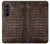S2850 Brown Skin Alligator Graphic Printed Case For Samsung Galaxy Z Fold 8 Ultra